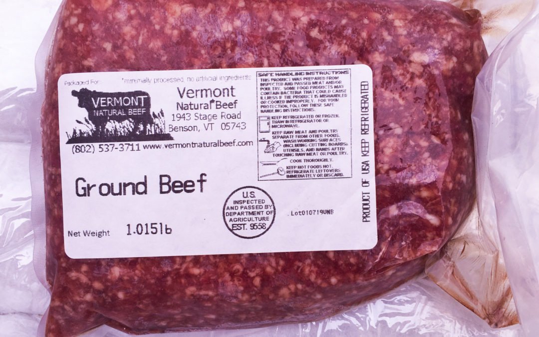 Our Famous Ground Beef: 20 pounds in 1 lb. packages